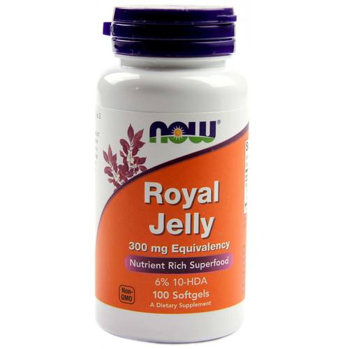 Now Foods, gelée royale, 300 mg, 100 gélules