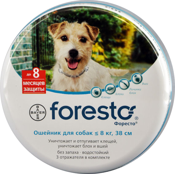 Foresto (Bayer) jusqu'à 8 kilogrammes 38 cm