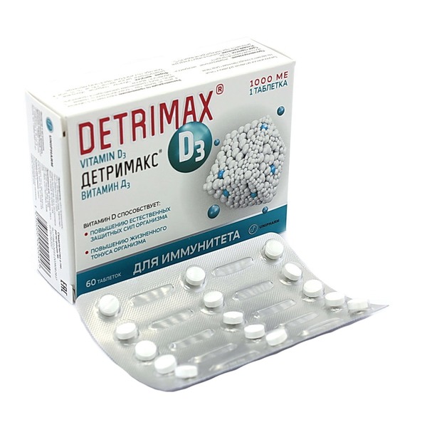 DETRIMAX VITAMINE D3 1000 ME