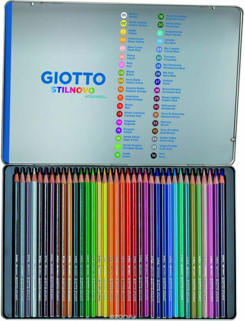 GIOTTO SCAT METALLO COULEUR QUARTIER DE LA RIVIÈRE EAU 36 PCS.jpg