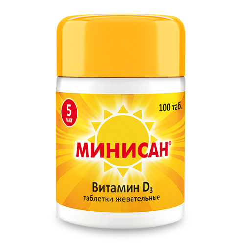 MINISAN VITAMIN D 3 20MKG №100