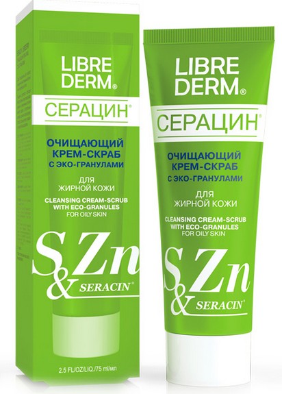 Gommage crème de points noirs de Librederm Seratsin éclaircissant avec quels granules