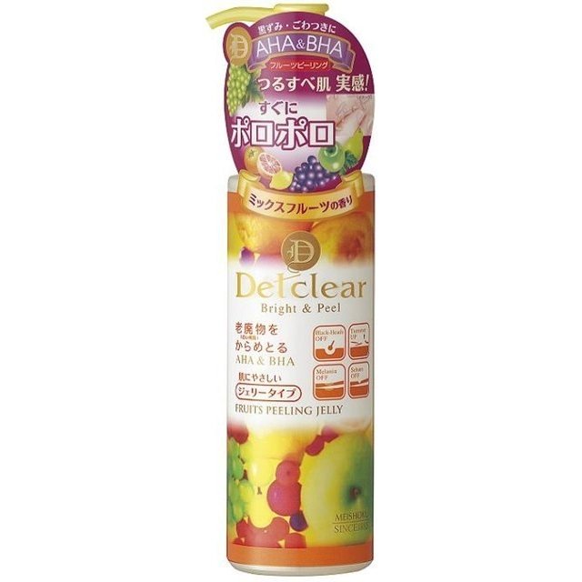 MEISHOKU DETCLEAR BRIGHT & PEEL PEELING JELLY DE FRUITS AHA & BHA.jpg