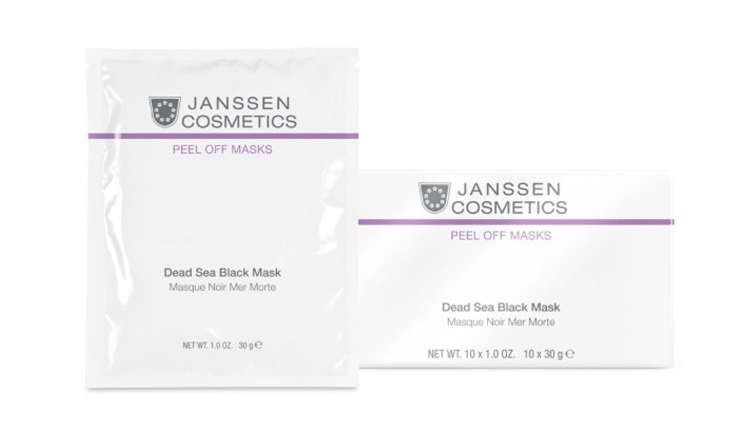 JANSSEN COSMECEUTIC JANSSEN NOIR MASQUE DE LA MER MORTE ALGINÉ MASQUE À BASE D'UNE BOUE DE MER MER 10 X 30 G.jpg