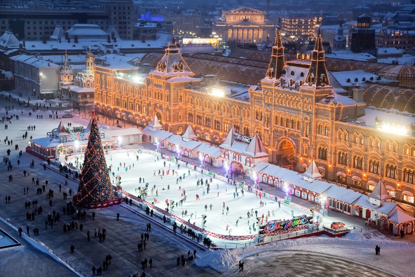 Patinoire de gomme sur la place rouge de Moscou.jpg