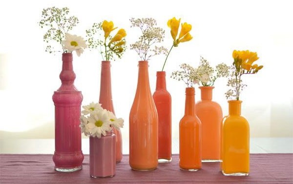 Vases en forme de bouteille