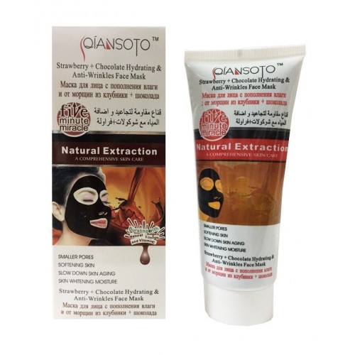 QIANSOTO MASK-FILM POUR LES RECOURS EN CHOCOLAT POUR LE VISAGE ET FRAISE