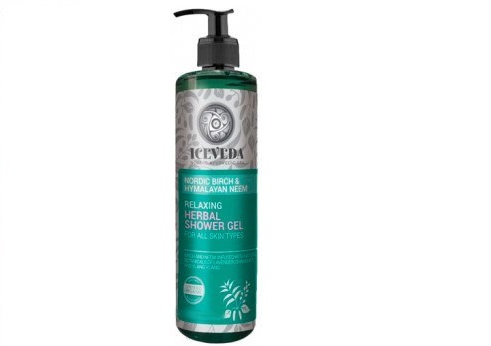 Gel douche à base de plantes Natem Siberica Iceveda bouleau nordique et hymalayan Neem Relax