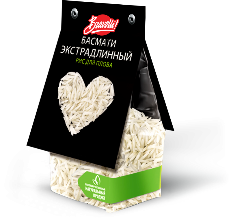 Riz Bravolli! Extradlinny basmati pour pilaf, 350 g