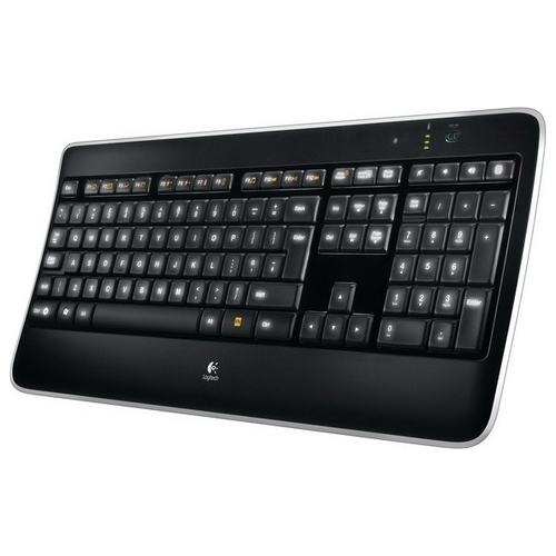 Clavier lumineux sans fil Logitech K800 Noir USB